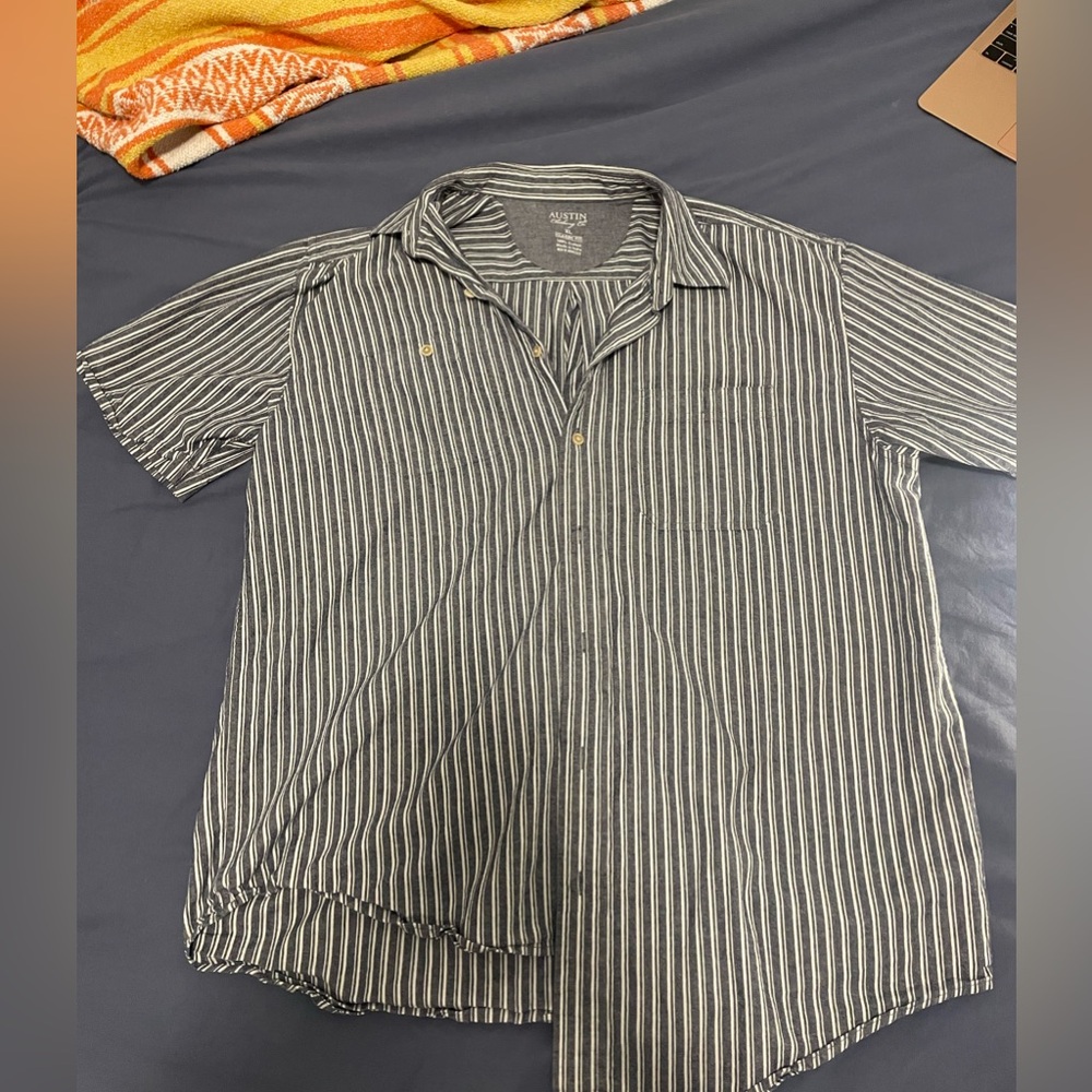 super cute and beachy unisex button up
